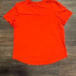 Lululemon Athletica Bright Red Short Sleeve Tee